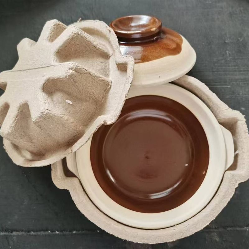 Rice Casserole Disposable Take-Out Packing Casserole Abalone Abalone Juice Rice Milk Tea Pot Ceramic Take-Out Pot - Image 4